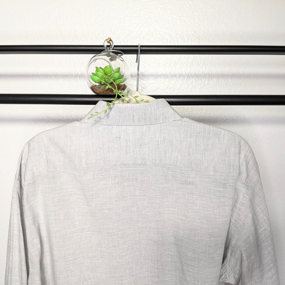 Holland & Sherry Custom Gray Button Up L/S Shirt - image 6